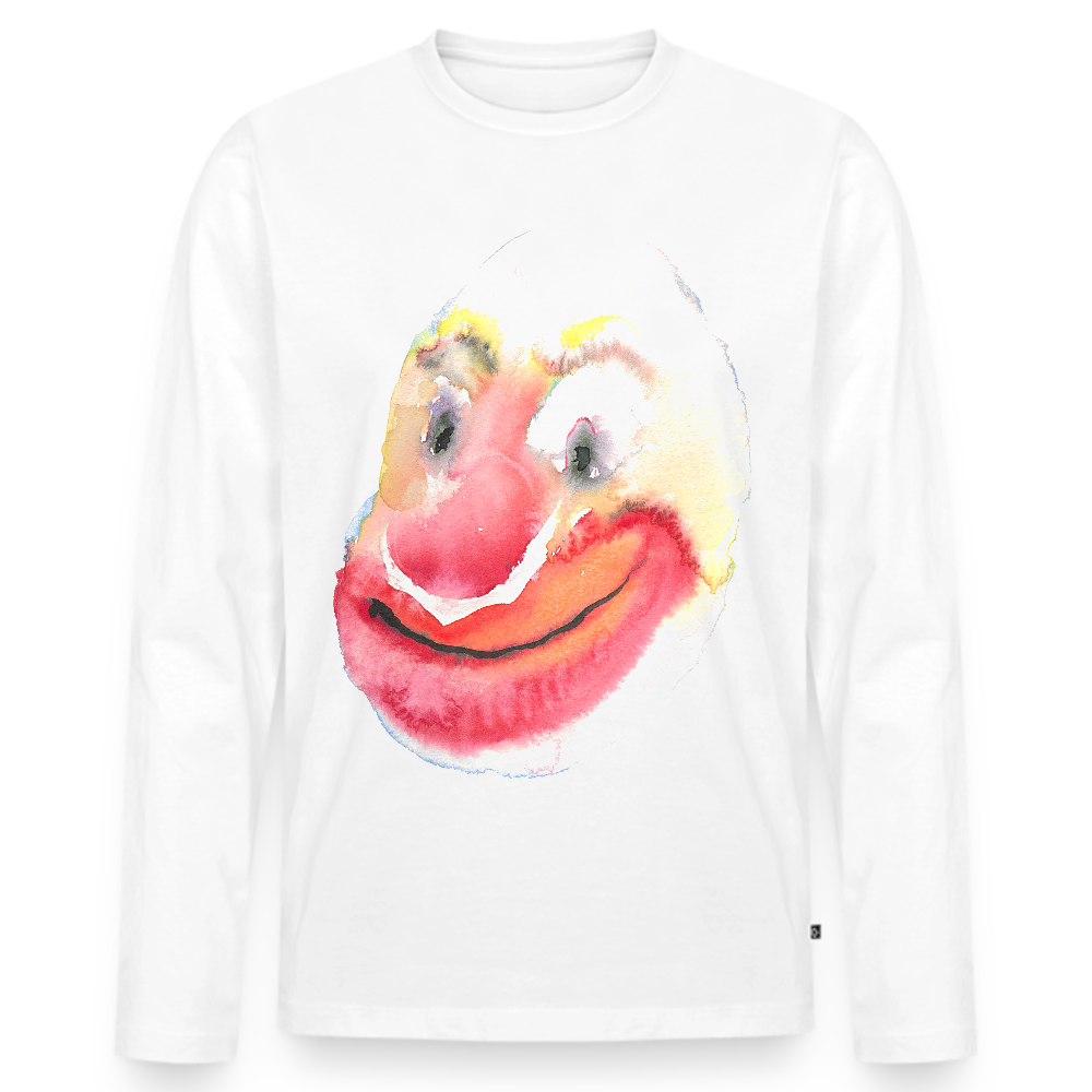 Men's Premium Organic Long Sleeve Shirt - white