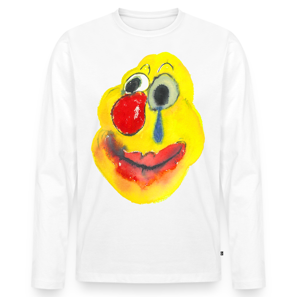 Men's Premium Organic Long Sleeve Shirt - white