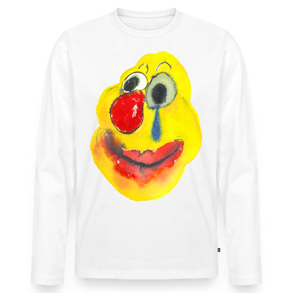 Men's Premium Organic Long Sleeve Shirt - white