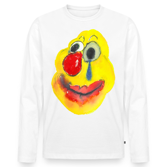 Men's Premium Organic Long Sleeve Shirt - white
