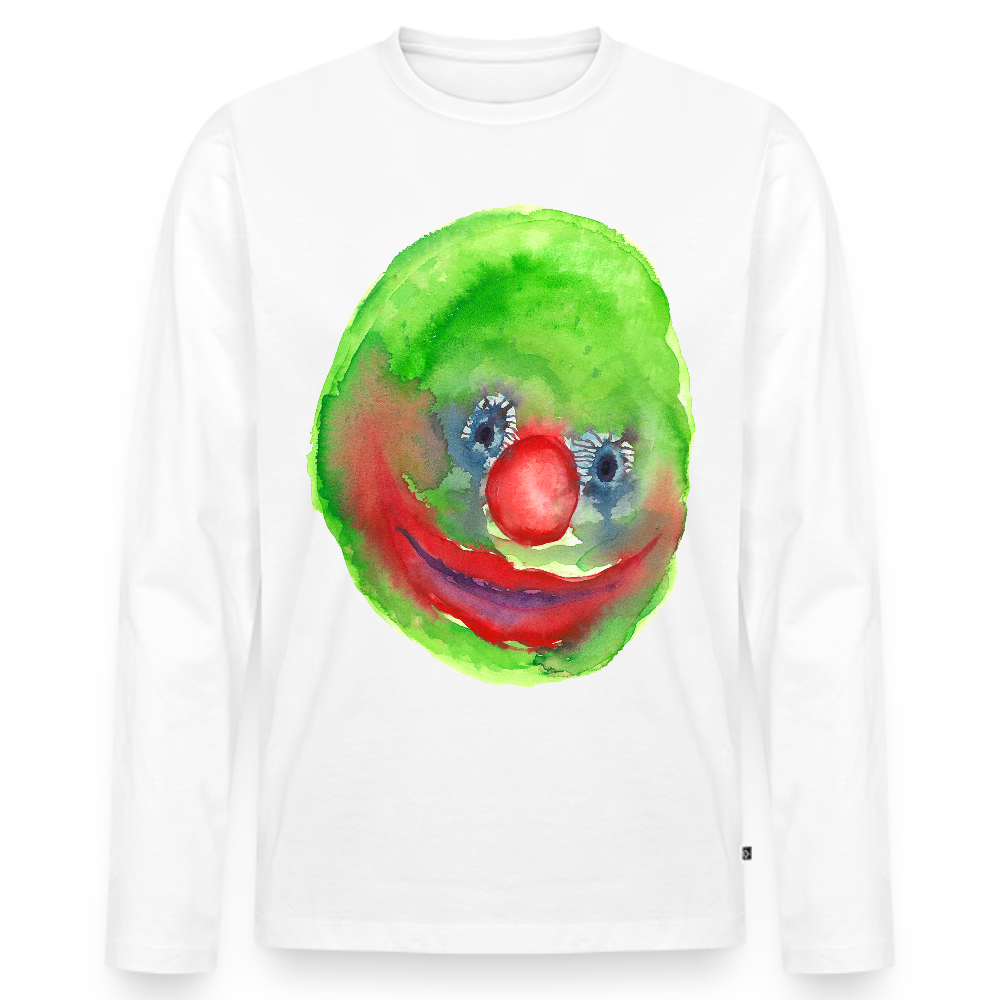 Men's Premium Organic Long Sleeve Shirt - white