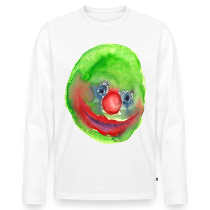Men's Premium Organic Long Sleeve Shirt - white