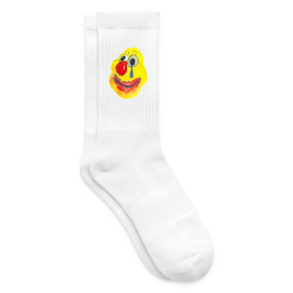 Midnight Snack Clown: Tennis Sox - white
