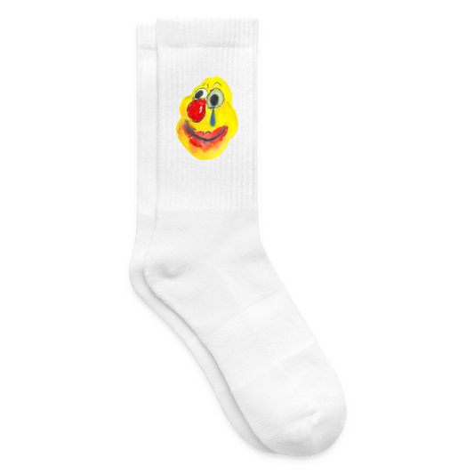 Midnight Snack Clown: Tennis Sox - white
