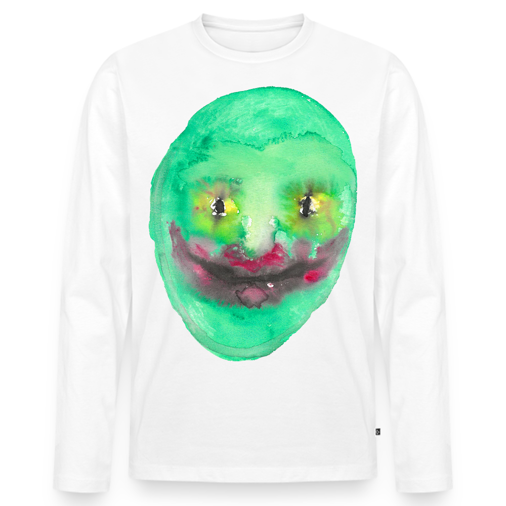 Men's Premium Organic Long Sleeve Shirt - white