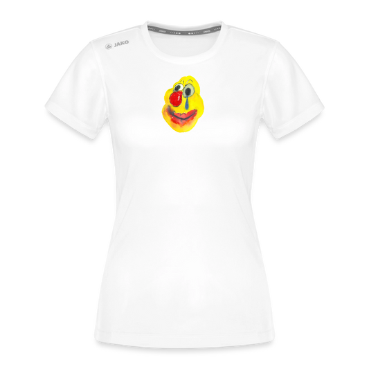 Midnight Snack Clown: Woman's Sports Tee - white