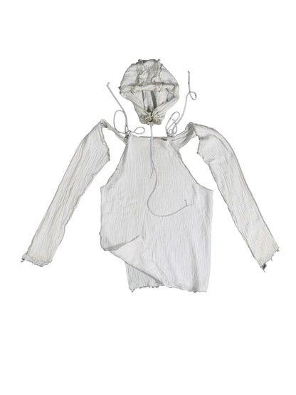 The Dove's Broken Tail: Long Sleeve Hooded T