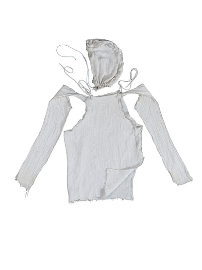 The Dove's Broken Tail: Long Sleeve Hooded T