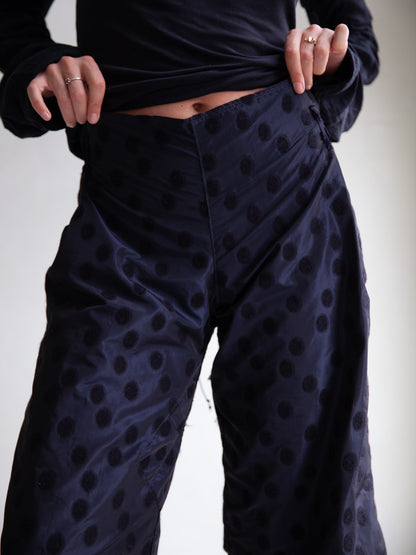 The Used Match Stick: Three-Quarters Dotted Pant